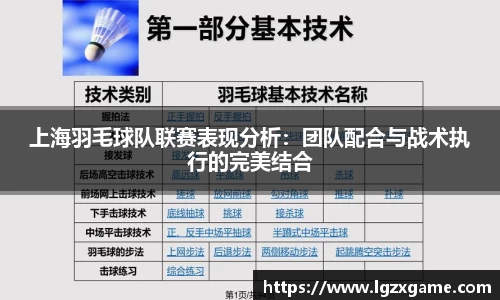 上海羽毛球队联赛表现分析：团队配合与战术执行的完美结合